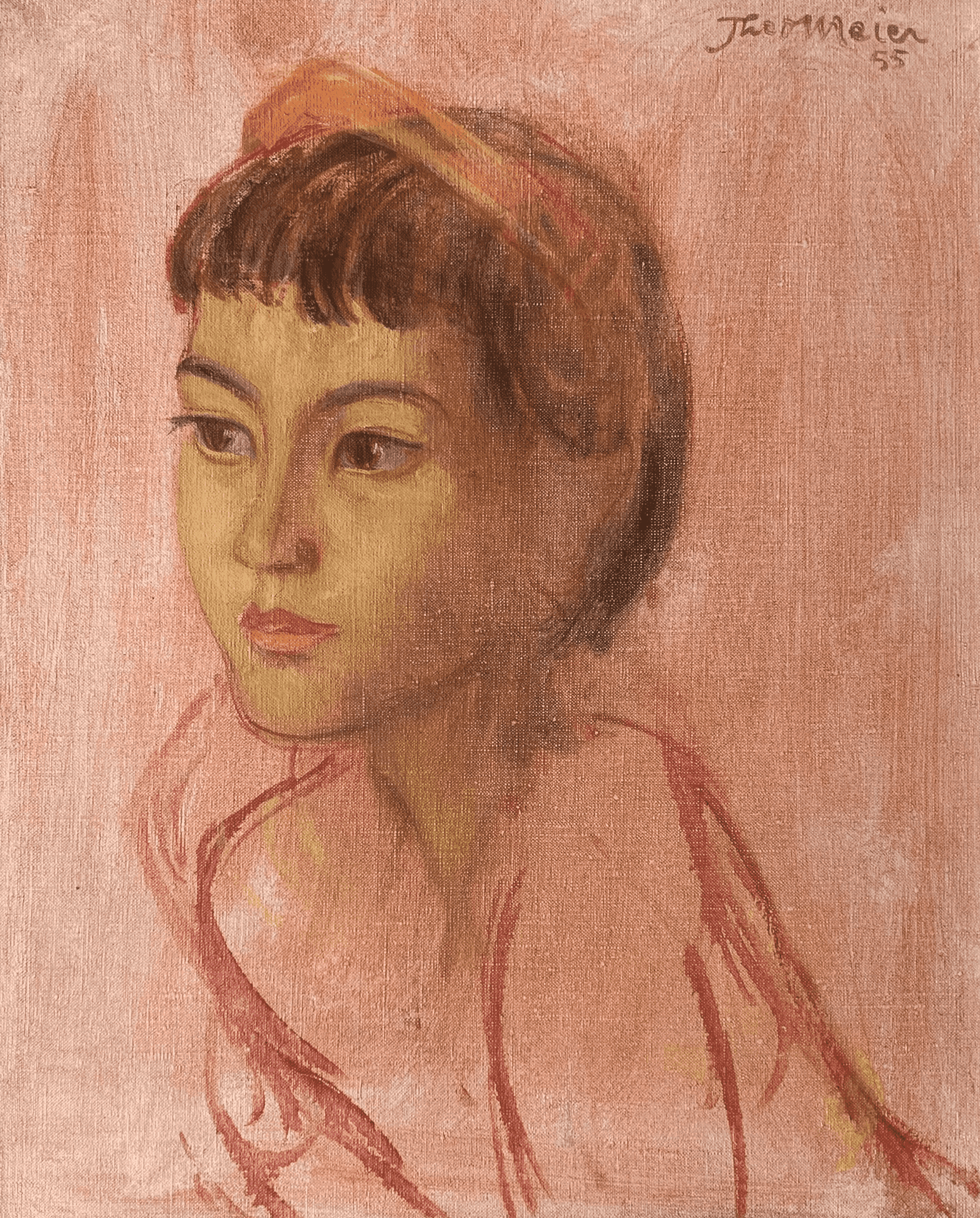 Theo Meier - Portret van de dochter van de schilder (zonder lijst)