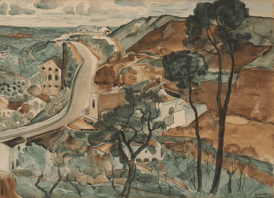 Harmen Meurs - Panoramisch uitzicht op het Andalusische stadje Alcalá