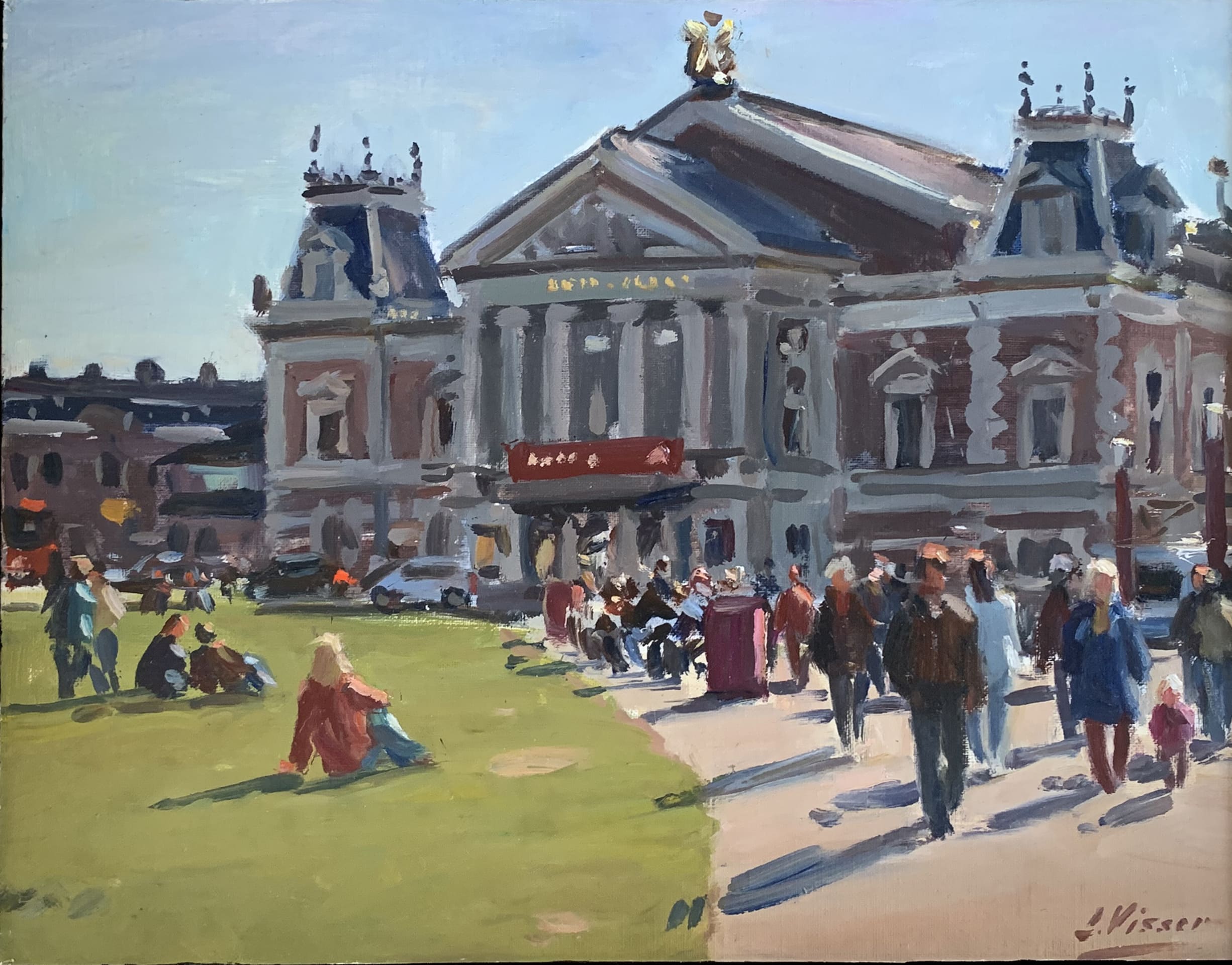Amsterdam – Museumplein met het Concertgebouw zonder lijst